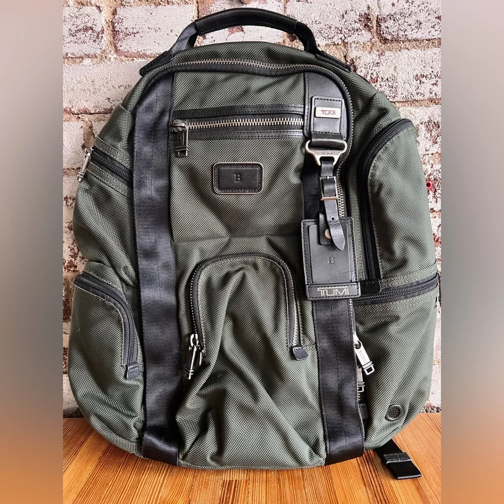 【値下げしました】TUMI グリーン バッグ 22340SPH TUMI】 トゥミ ビジネスバッグ グリーン×オレンジカラー 22340SPH